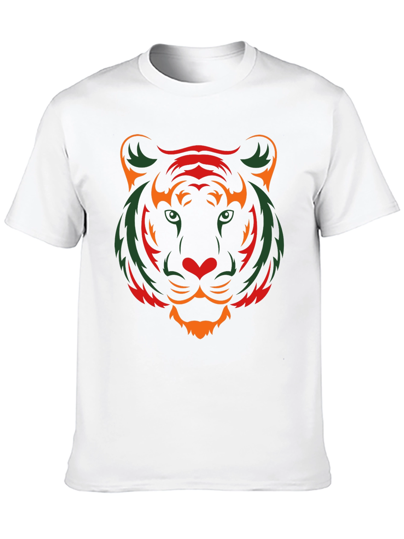 Stylish Tiger Graphic Print Black T-Shirt