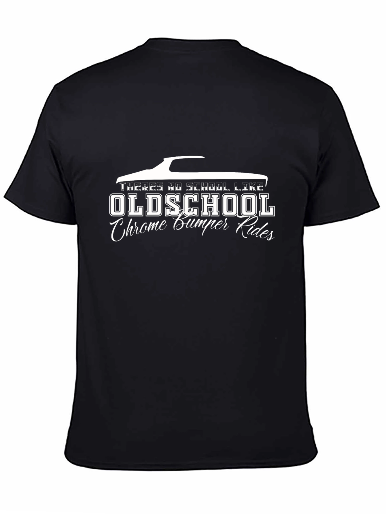 Oldschool Chrome Bumper Rides Black T-Shirt