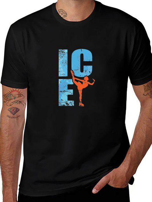 Ice Skating Graphic Tee - Black
