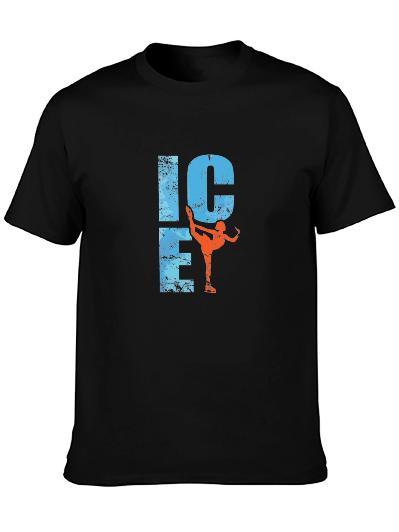Ice Skating Graphic Tee - Black