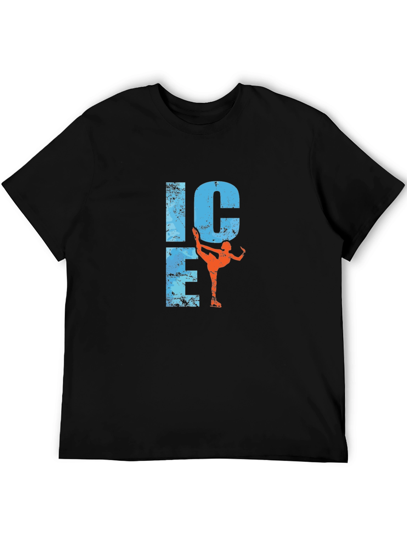 Ice Skating Graphic Tee - Black