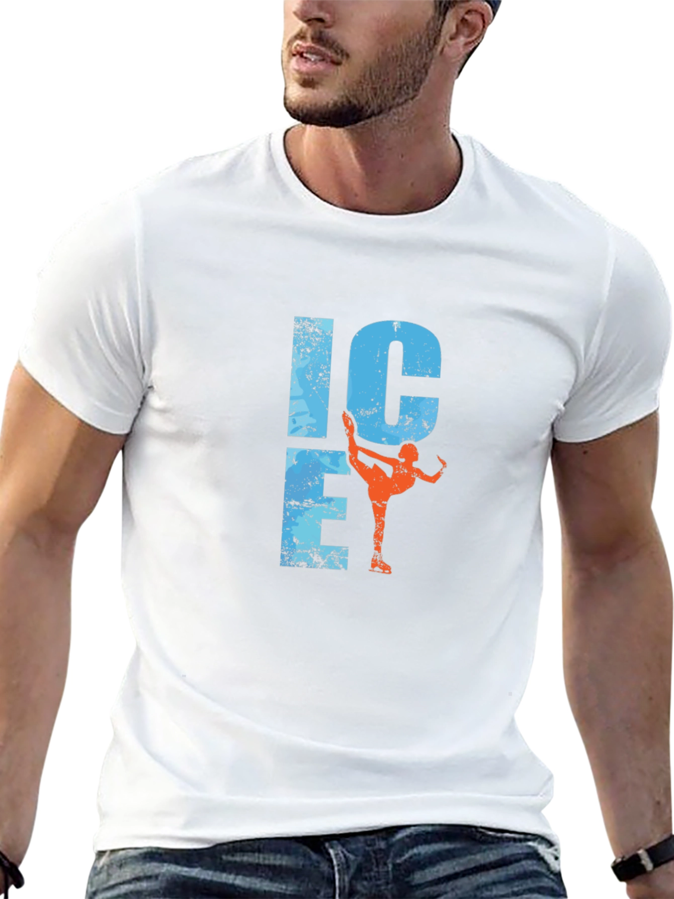 Ice Skating Graphic Tee - Black