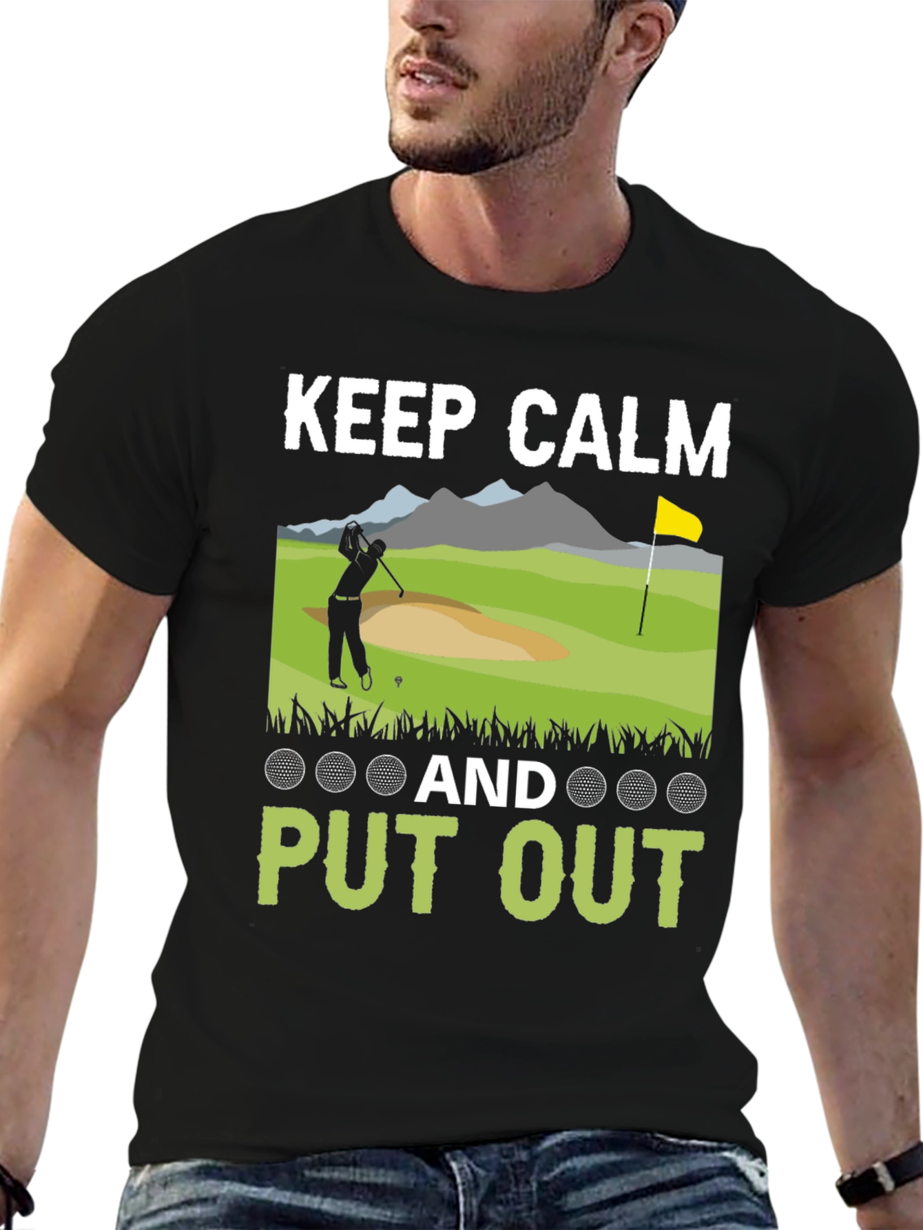 Keep Calm & Put Out Funny Golf T-Shirt