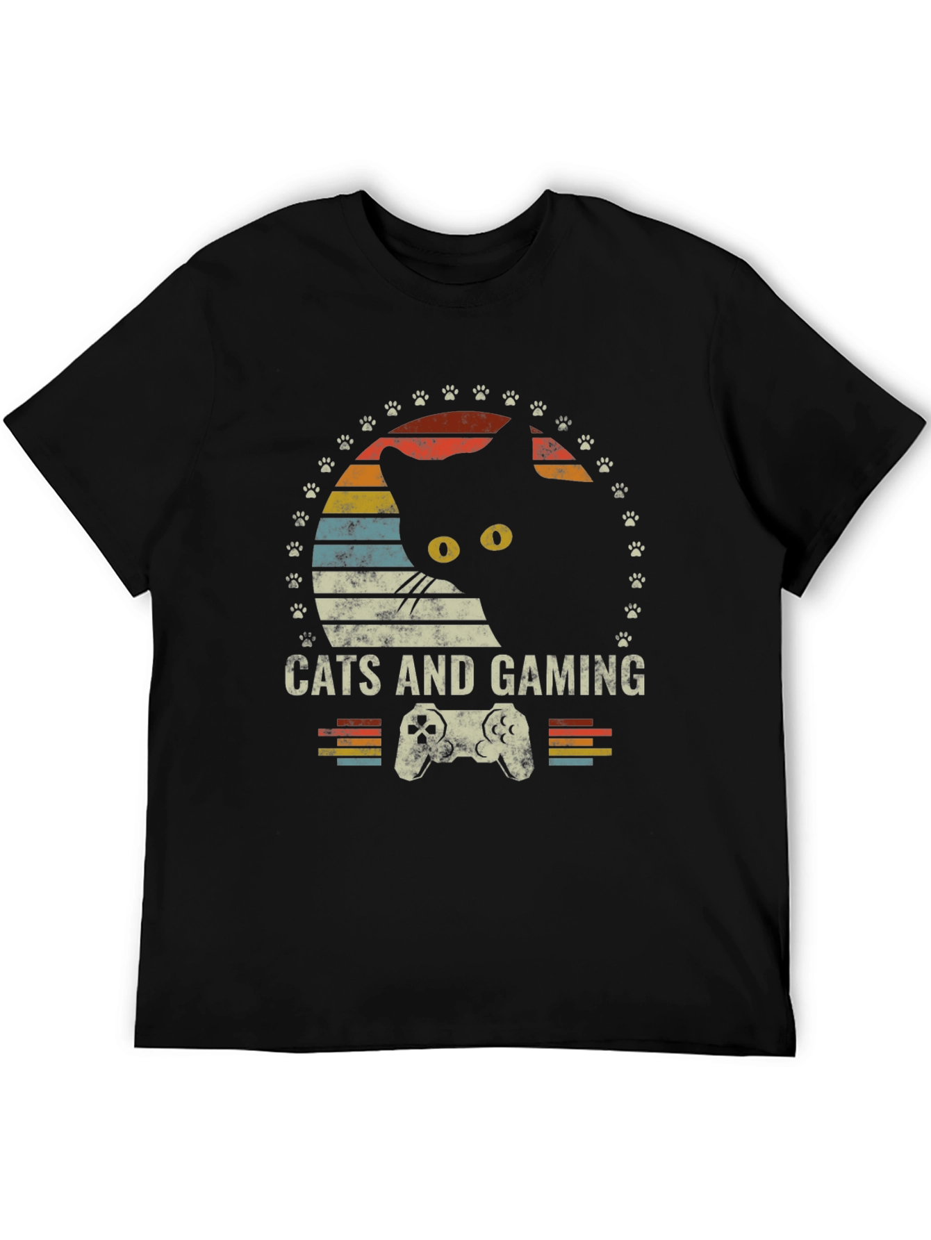 Cats and Gaming T-Shirt - Retro Gamer Tee
