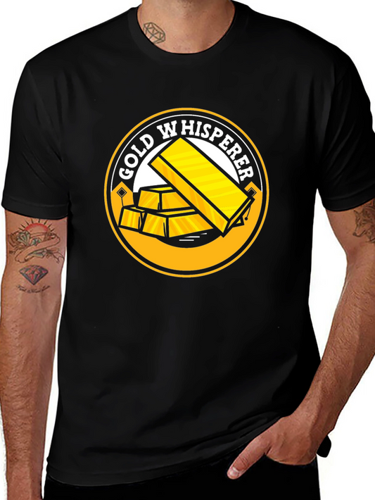Gold Whisperer Black T-Shirt
