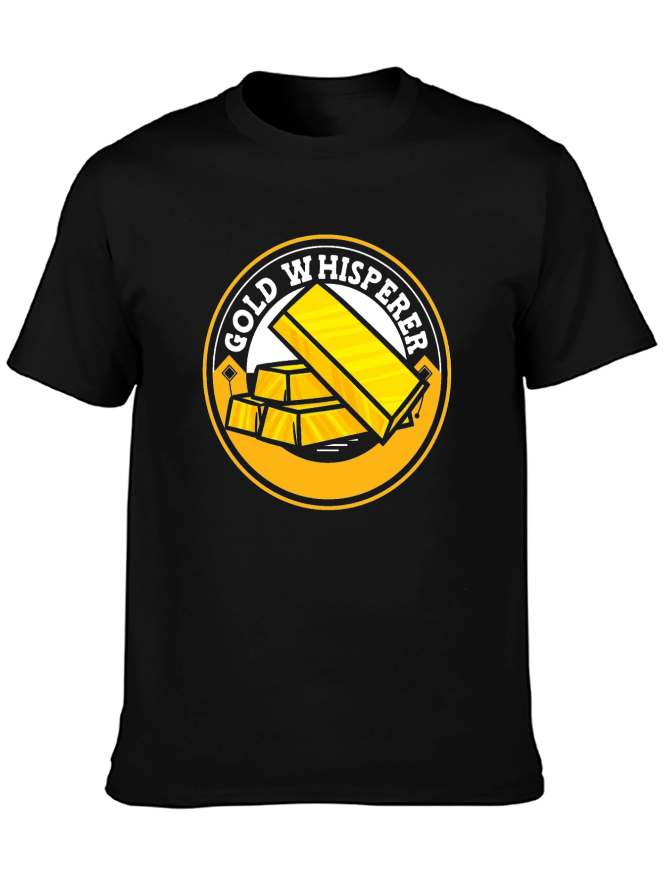 Gold Whisperer Black T-Shirt