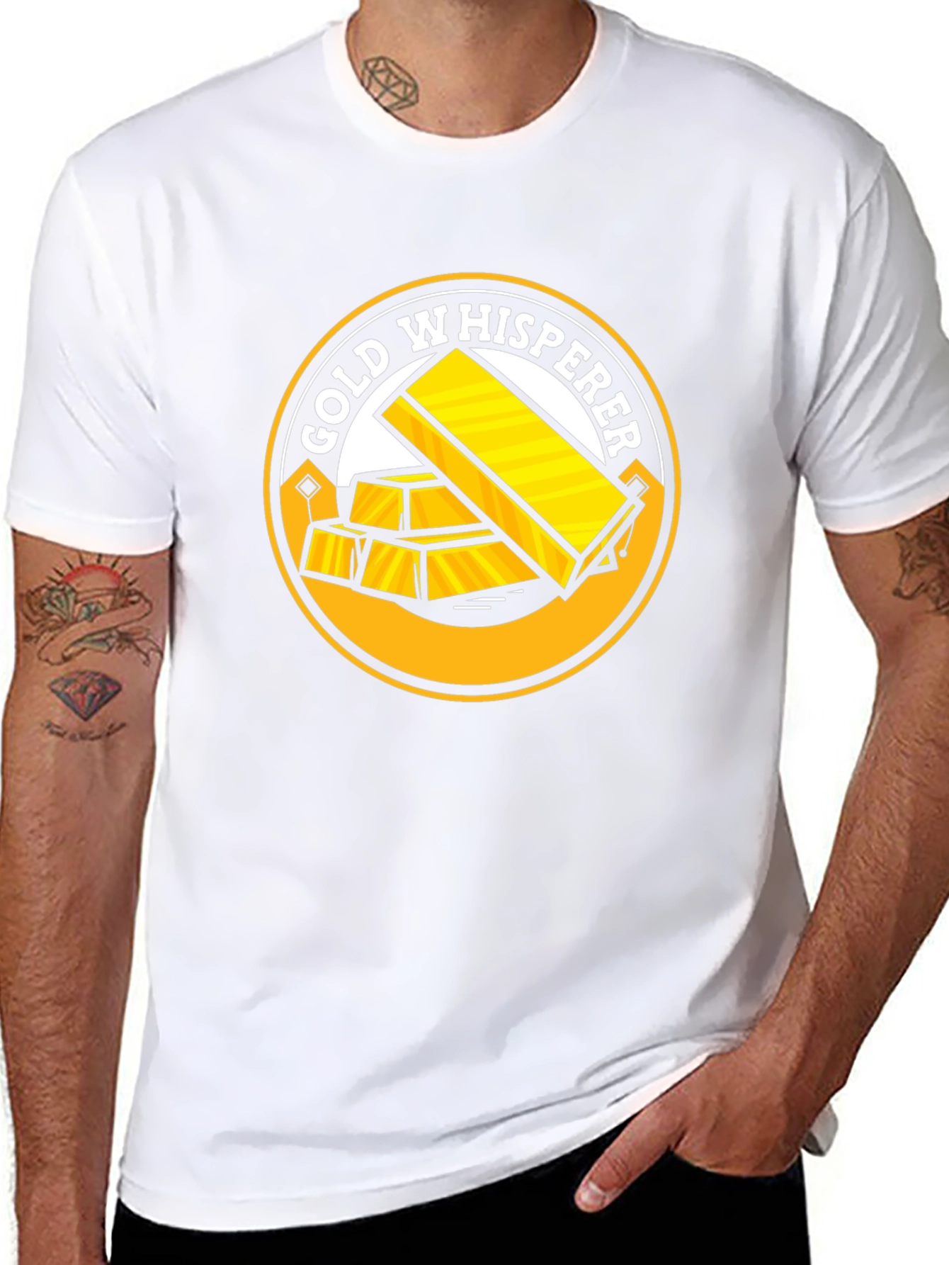 Gold Whisperer Black T-Shirt