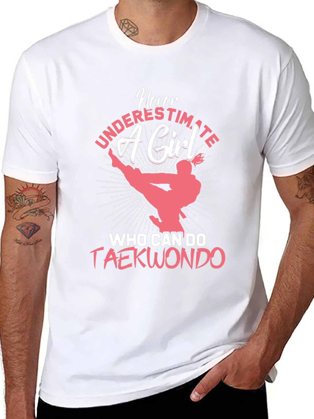 Taekwondo Girl T-Shirt: Never Underestimate