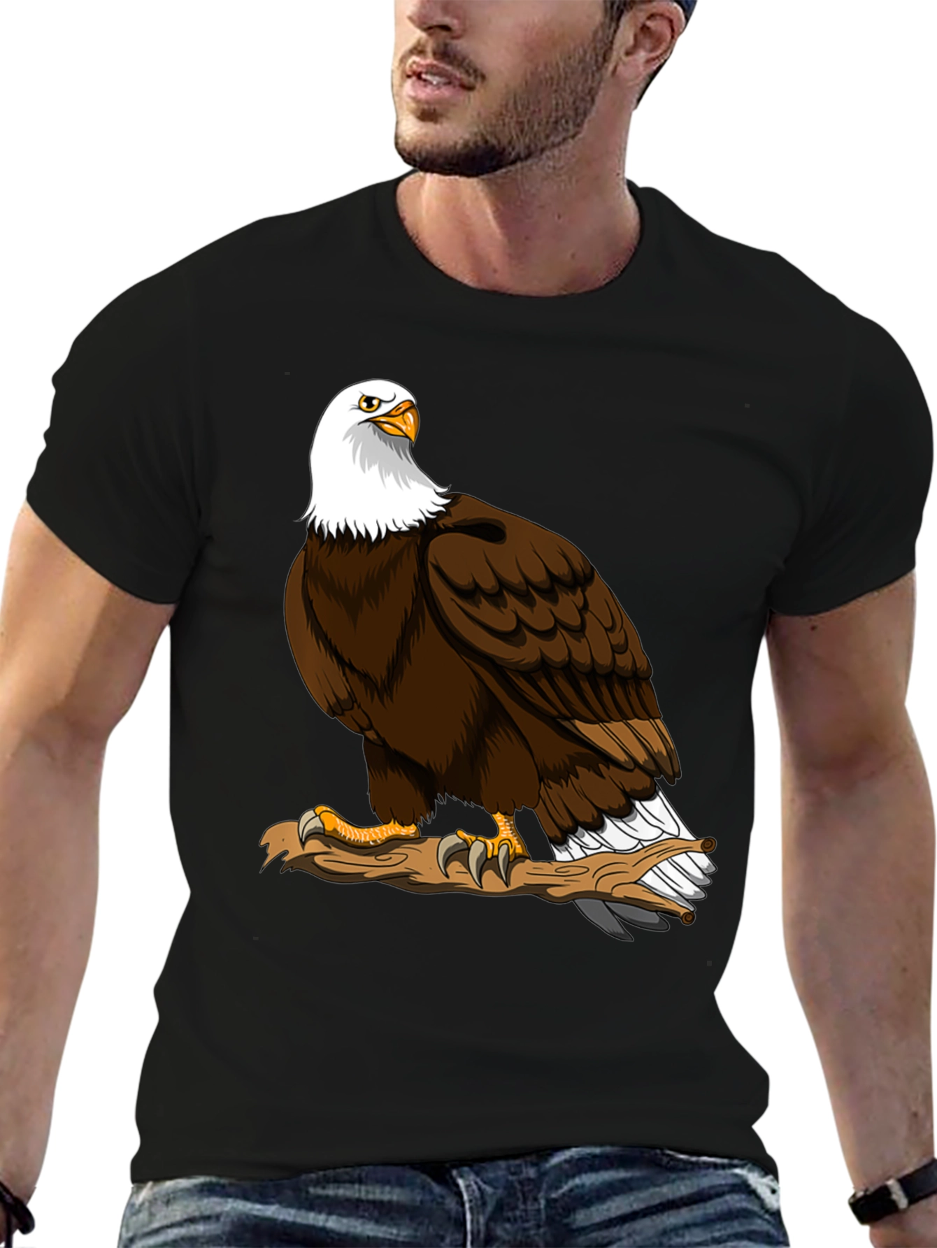Eagle Graphic Tee - Mens Black T-Shirt