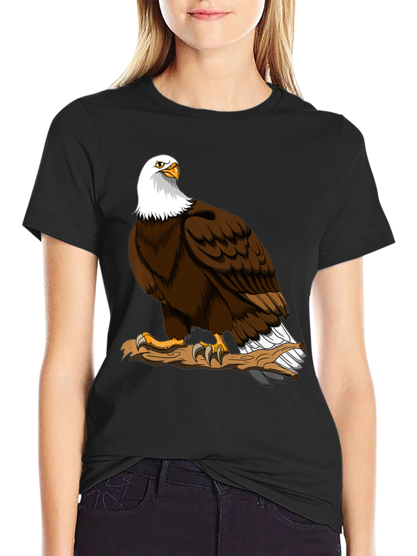 Eagle Graphic Tee - Mens Black T-Shirt