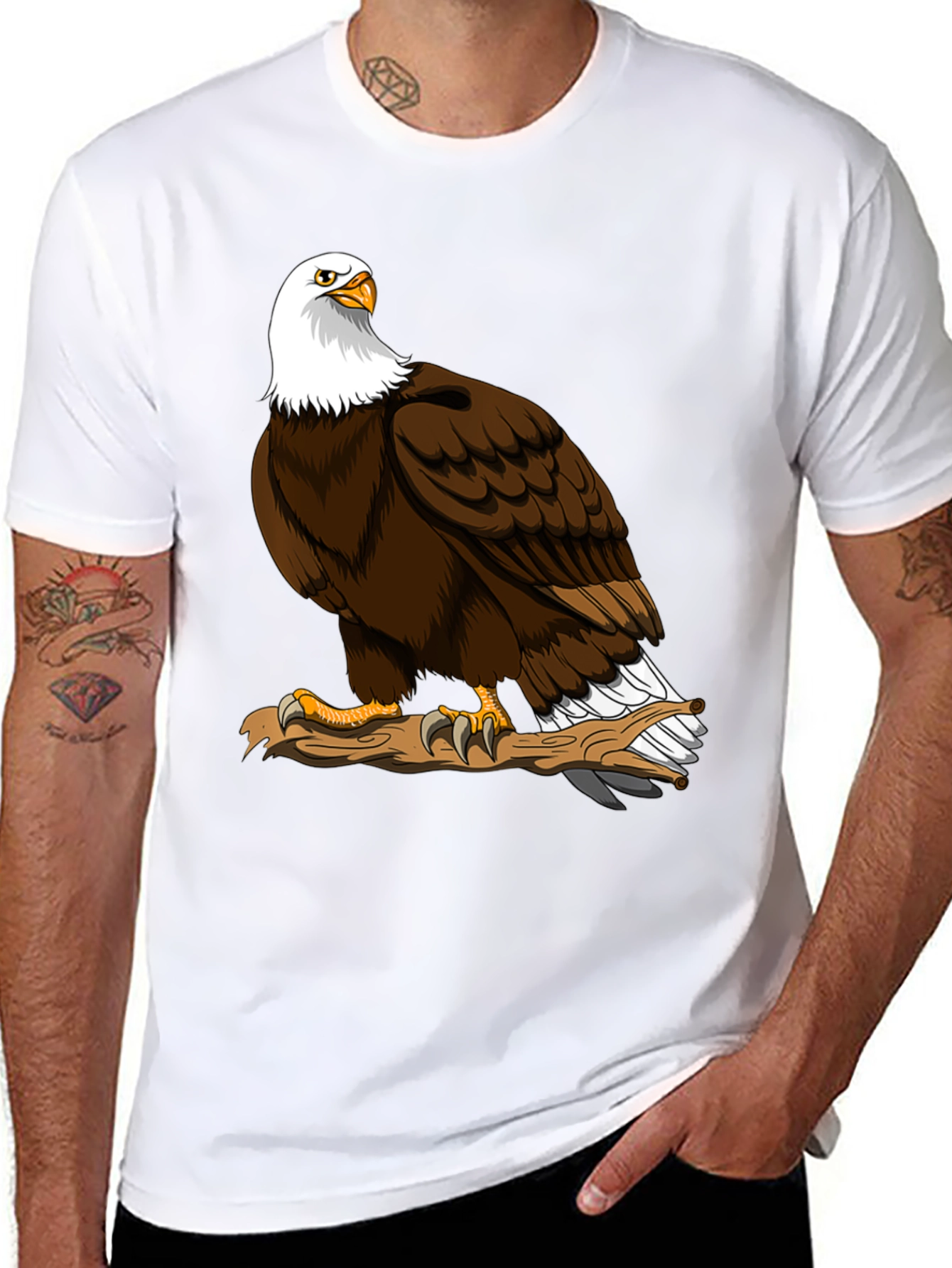 Eagle Graphic Tee - Mens Black T-Shirt