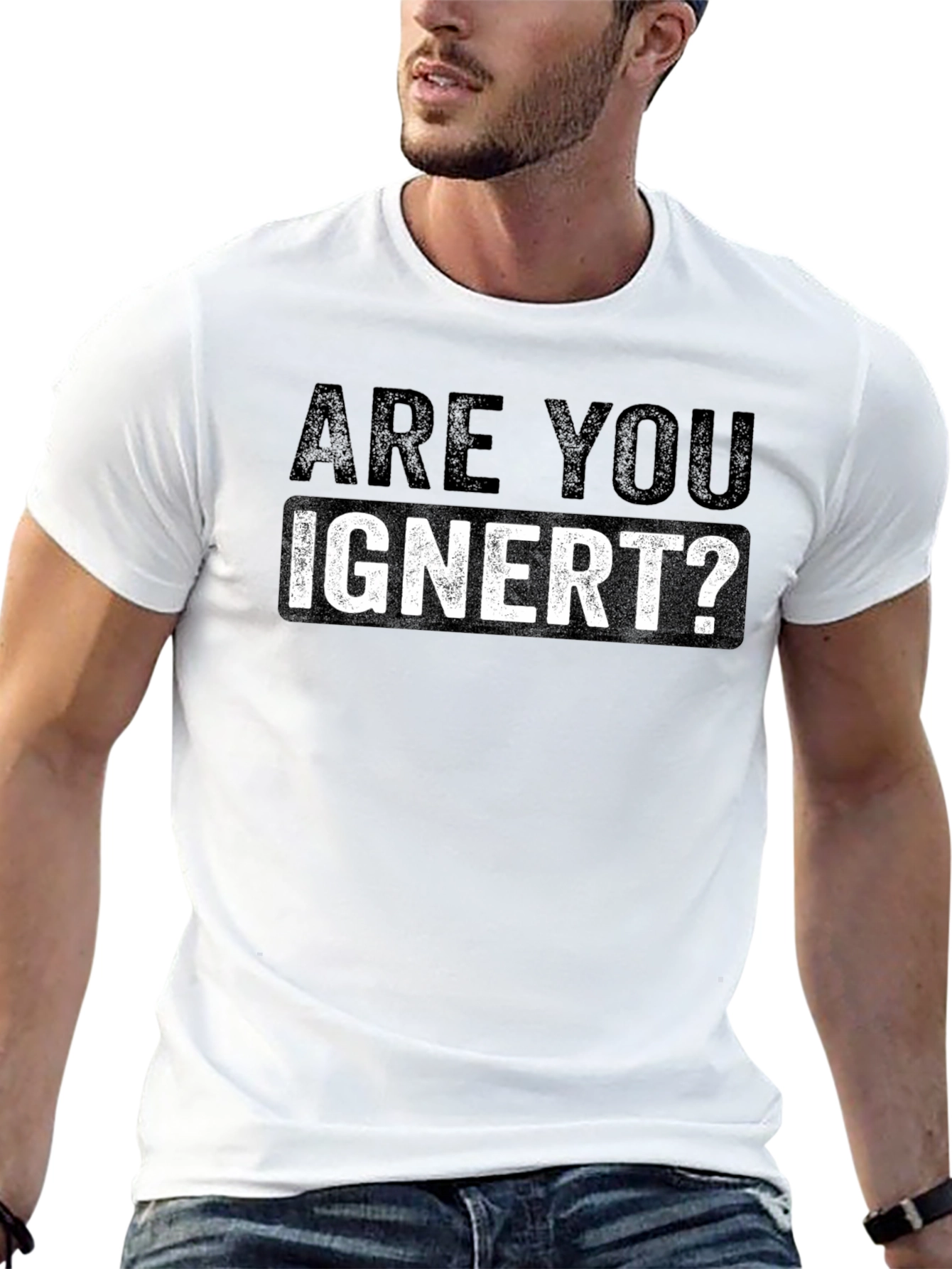 Are You Ignert? Graphic Novelty Mens T-Shirt
