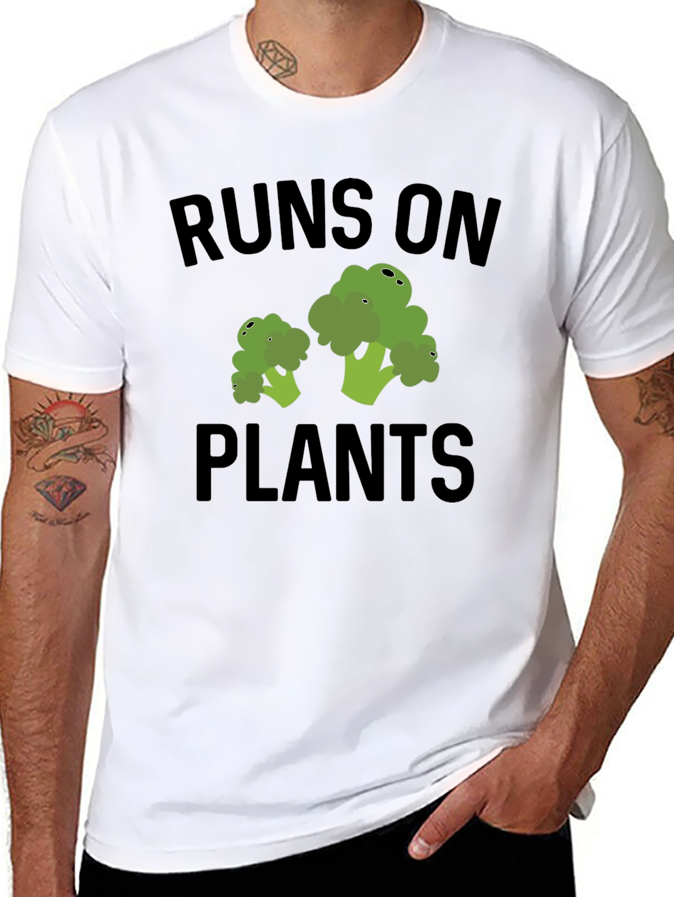 Runs on Plants Vegan T-Shirt