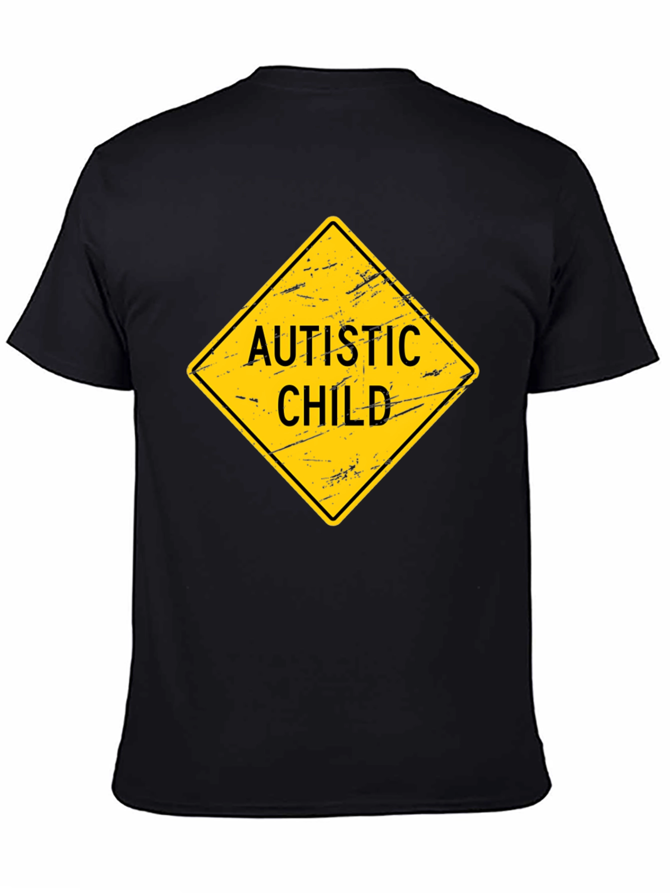 Autistic Child Sign Graphic Novelty T-Shirt