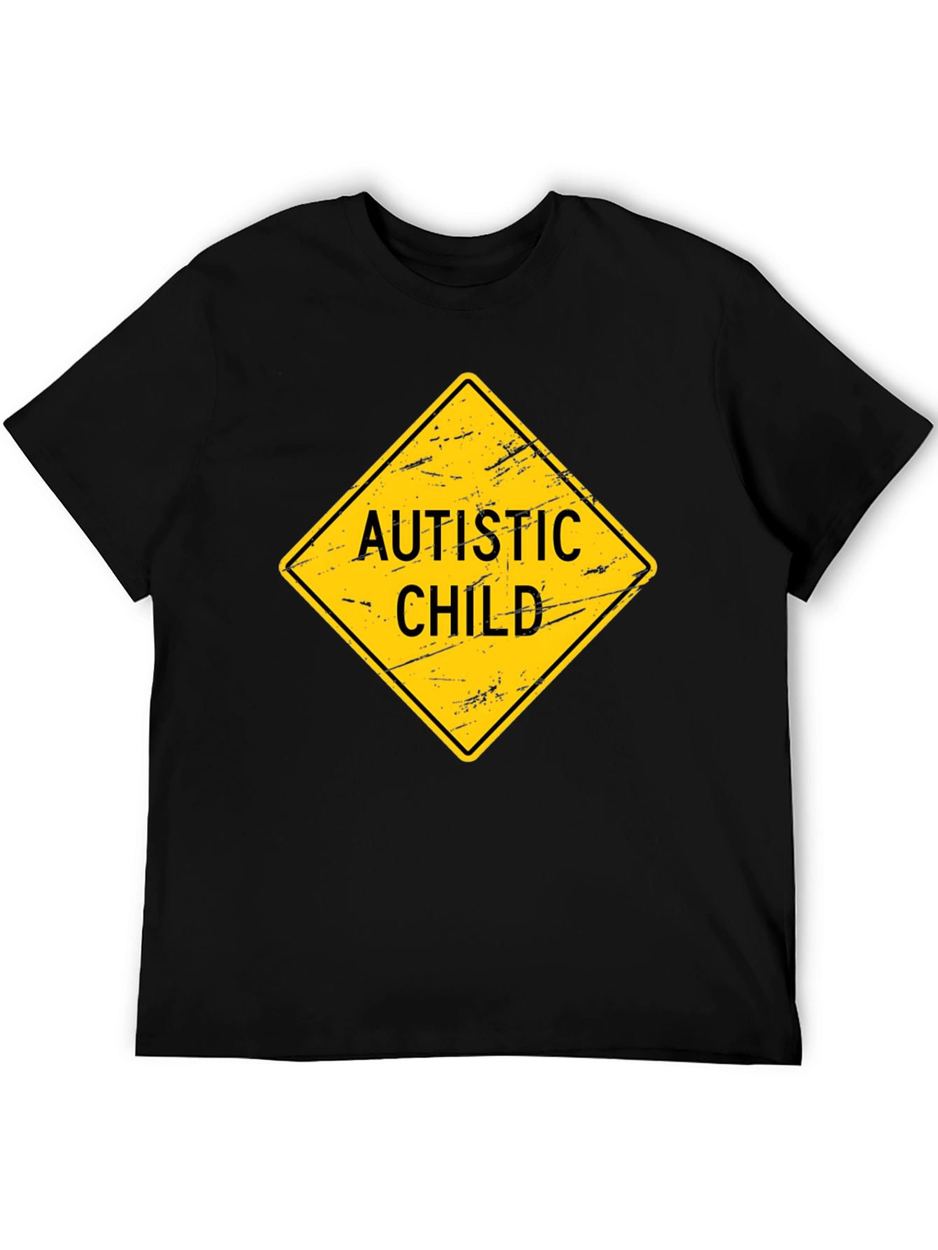 Autistic Child Sign Graphic Novelty T-Shirt