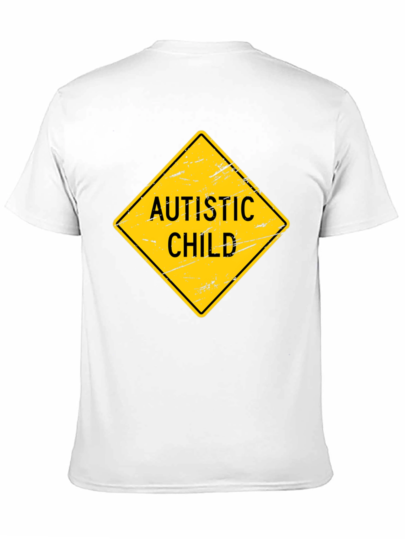 Autistic Child Sign Graphic Novelty T-Shirt