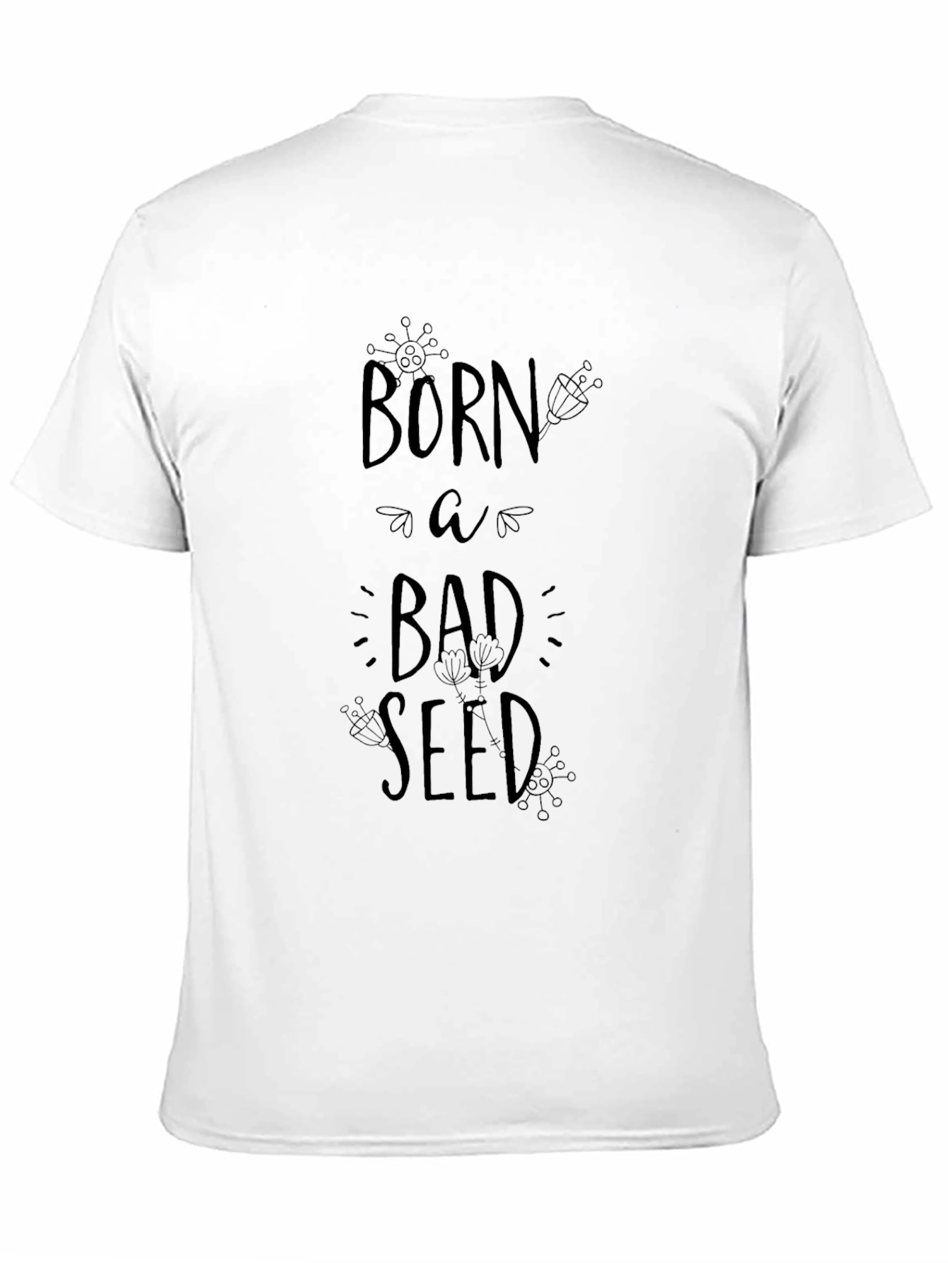 Born A Bad Seed Black Graphic Tee Shirt