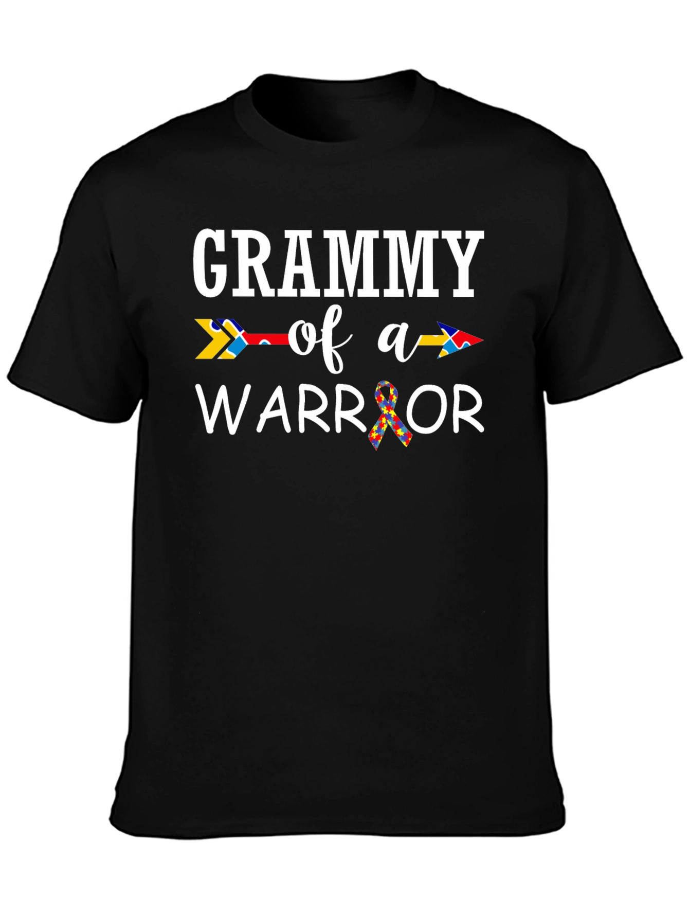 Grammy of a Warrior T-Shirt Autism Awareness