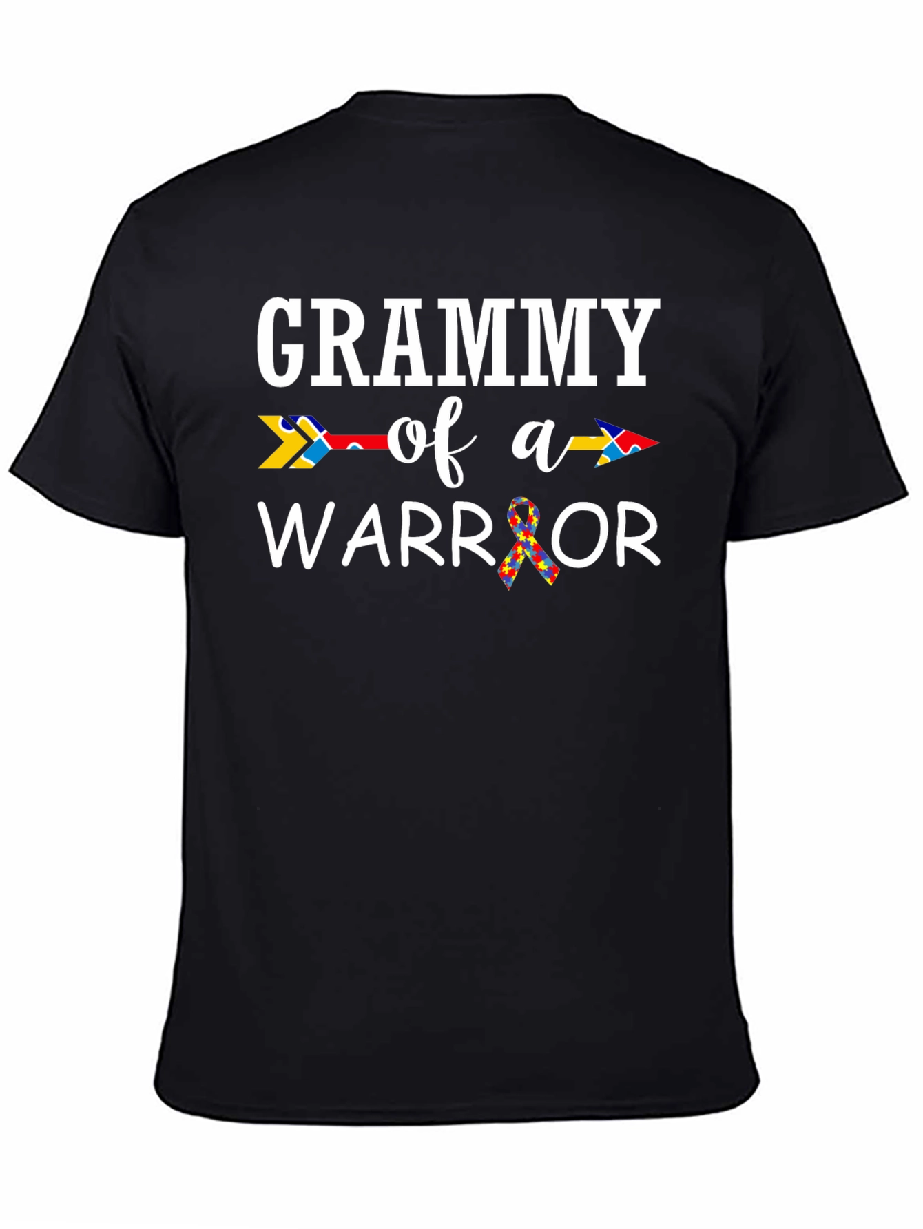 Grammy of a Warrior T-Shirt Autism Awareness