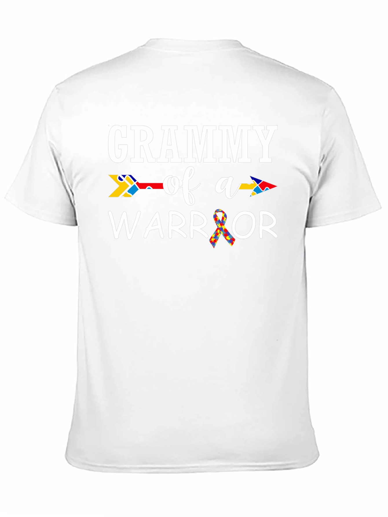 Grammy of a Warrior T-Shirt Autism Awareness