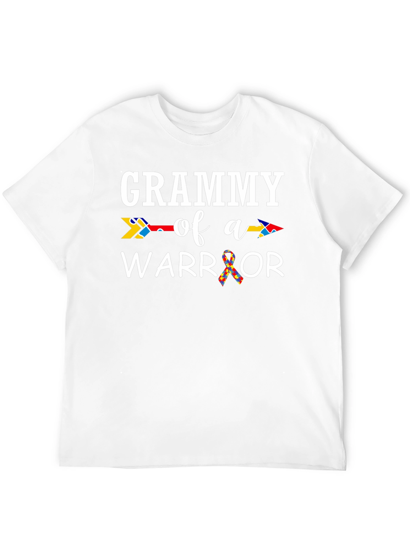 Grammy of a Warrior T-Shirt Autism Awareness