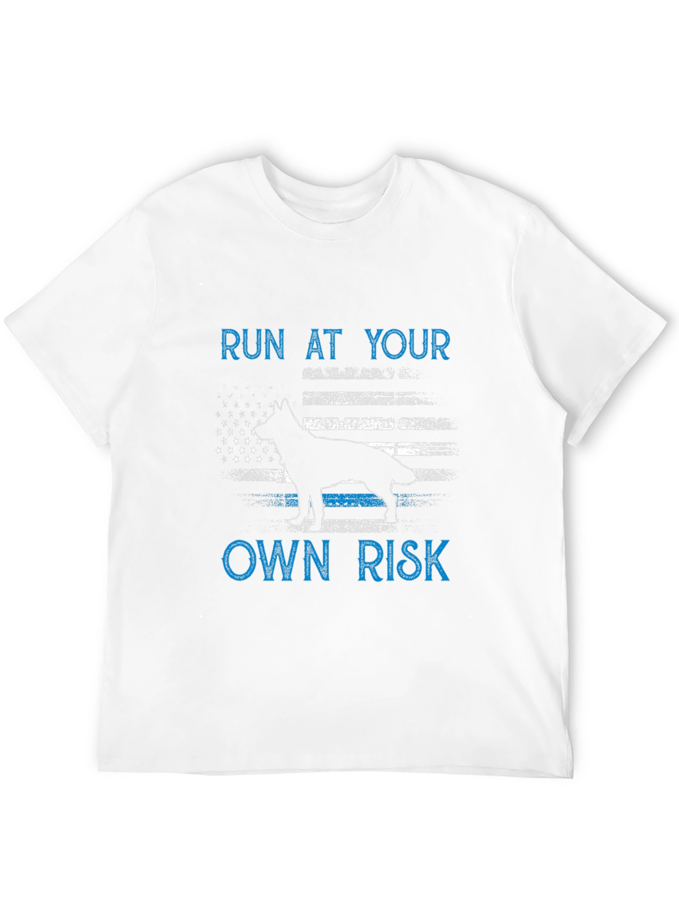 Run At Your Own Risk Dog Graphic Tee