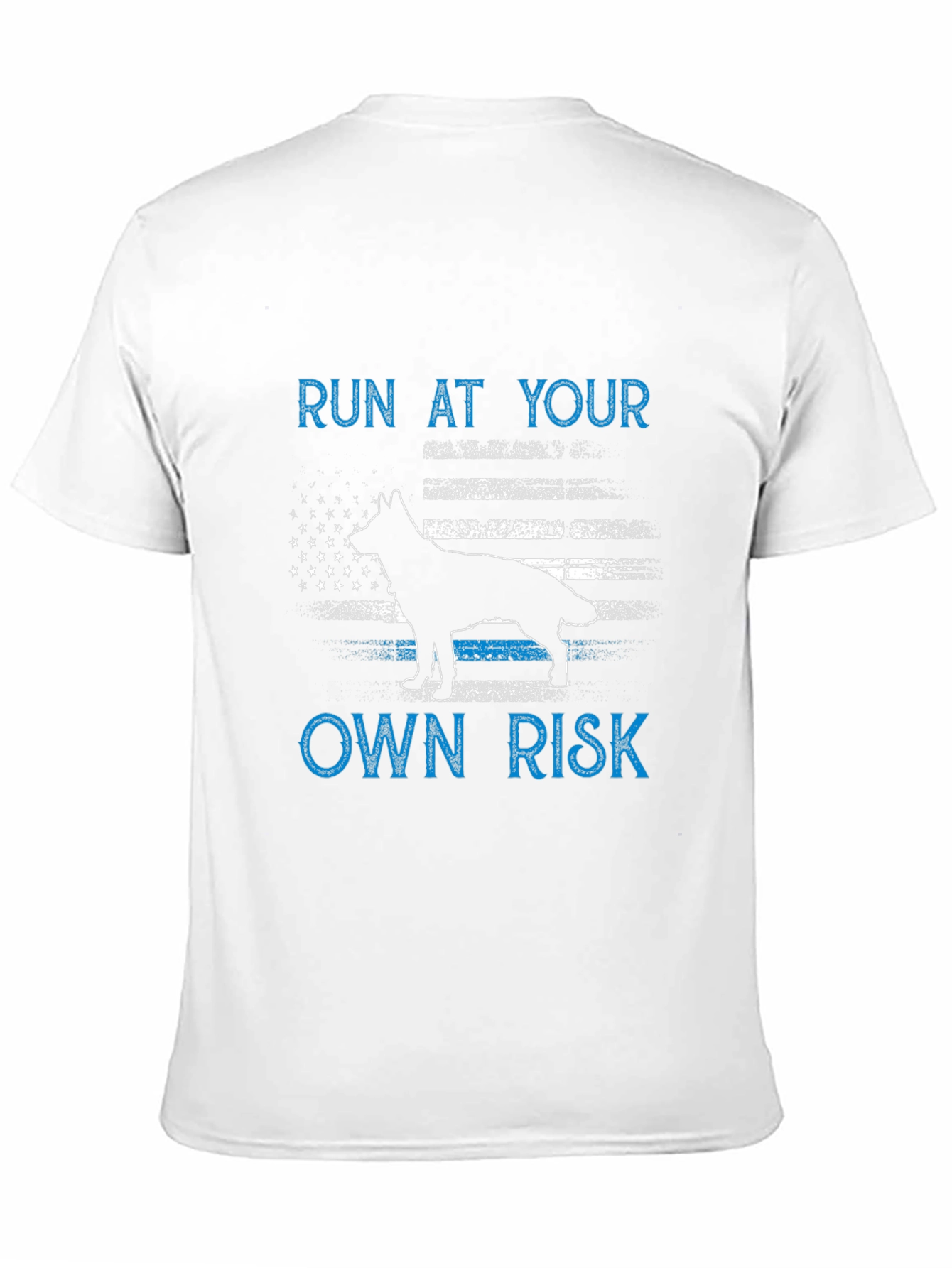 Run At Your Own Risk Dog Graphic Tee