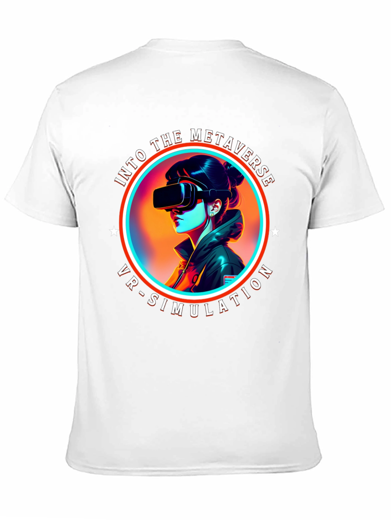 Metaverse VR Simulation Black T-Shirt