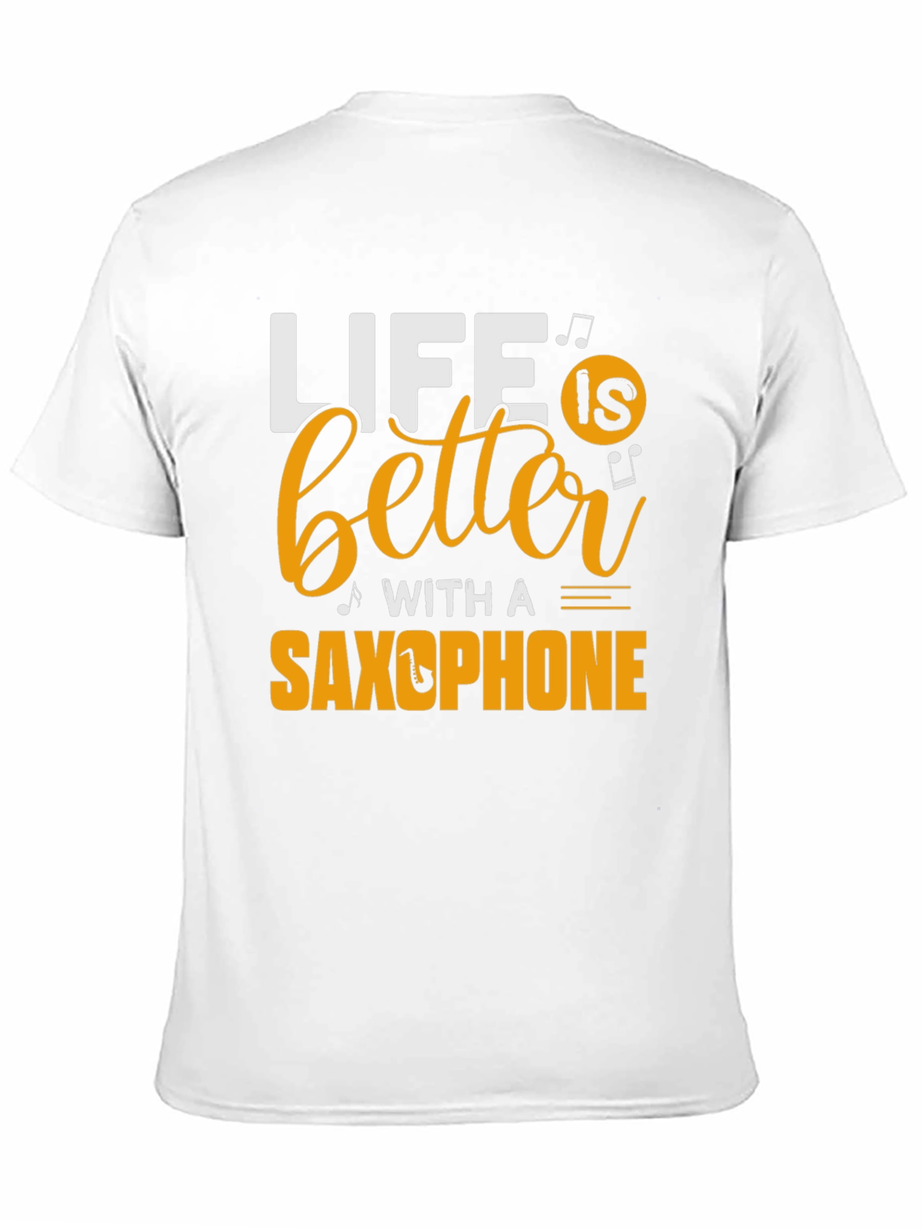 Life is Better with a Saxophone Black T-Shirt