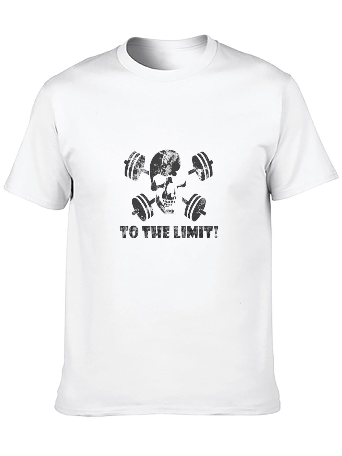 Skull Barbell Graphic T-Shirt - To The Limit!