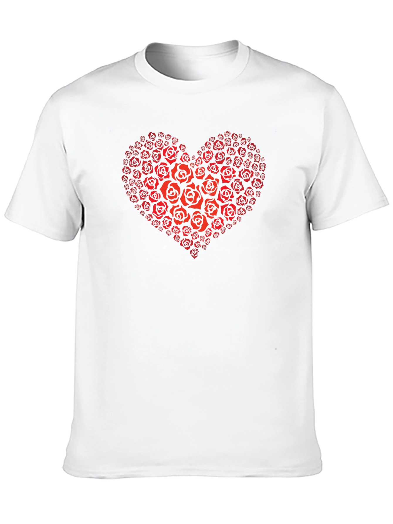 Heart of Roses Graphic T-Shirt - Black