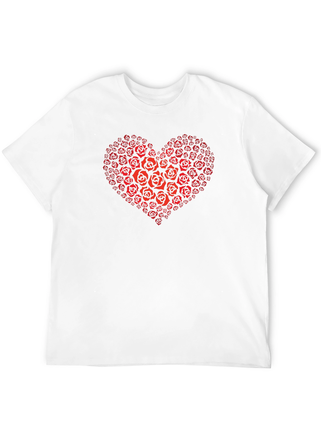 Heart of Roses Graphic T-Shirt - Black