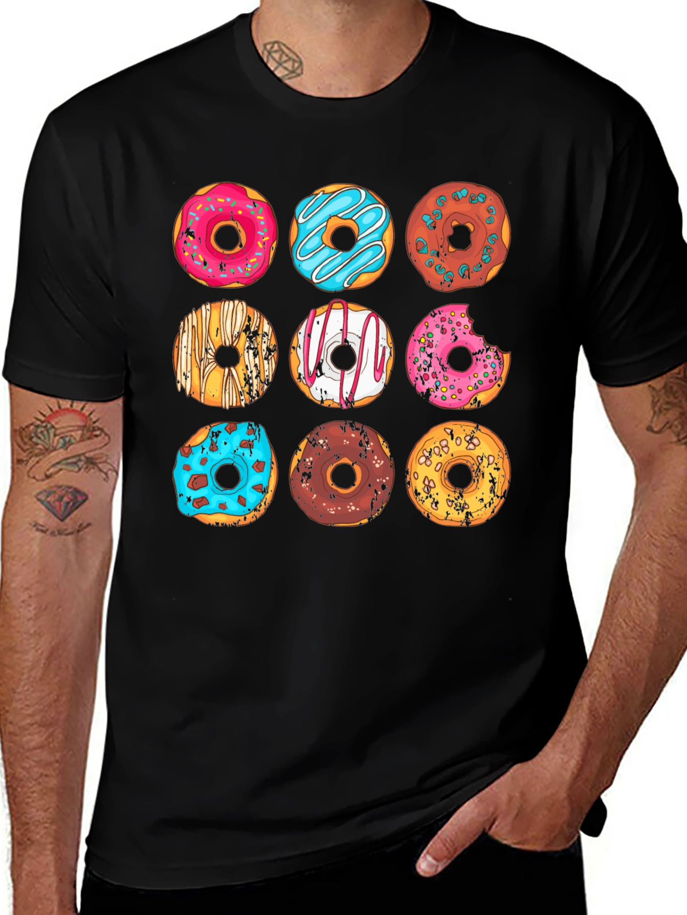 Donut Lovers T-Shirt: Delicious Doughnut Graphic Tee
