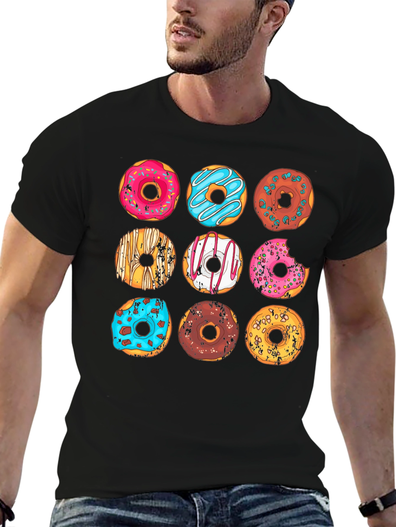 Donut Lovers T-Shirt: Delicious Doughnut Graphic Tee