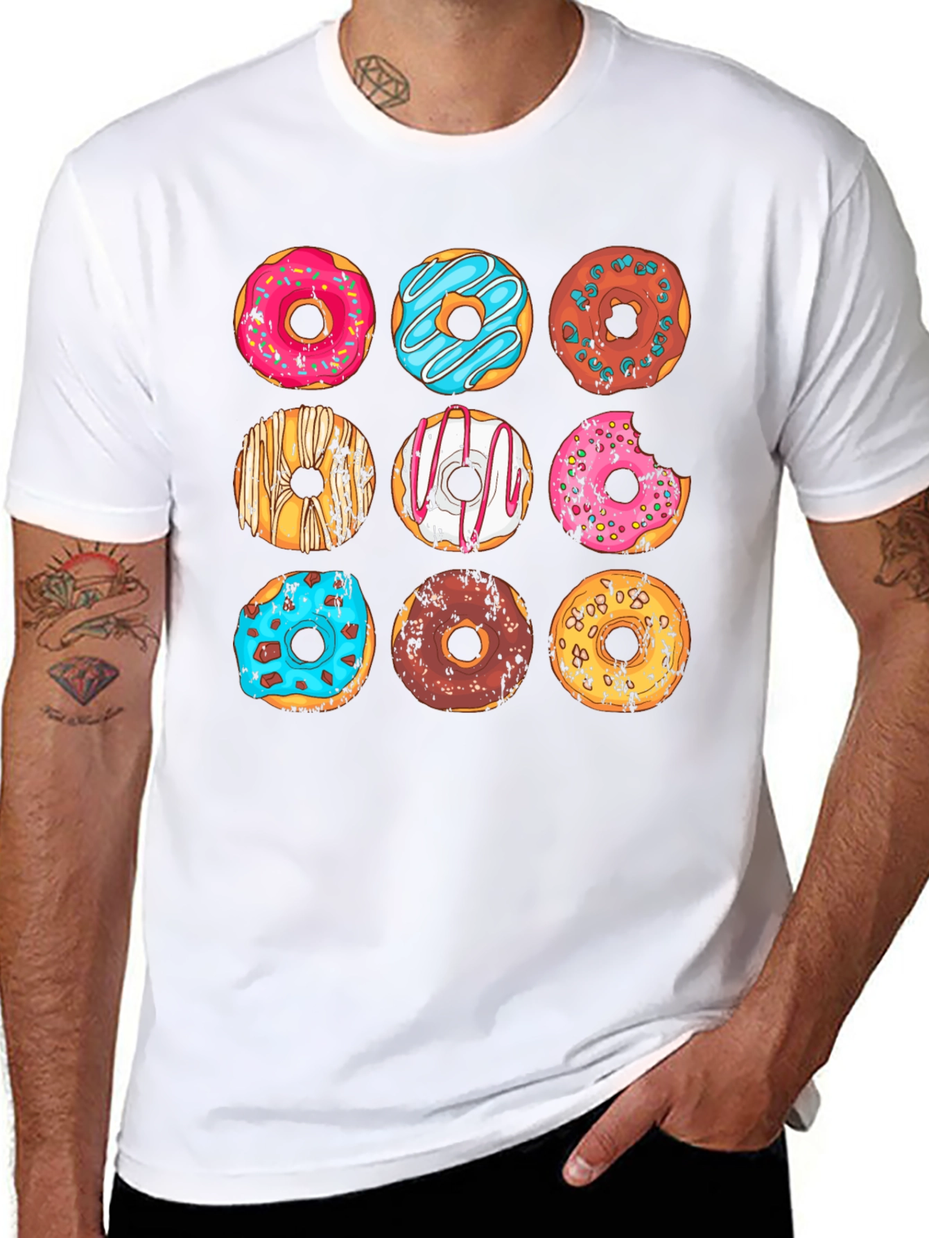 Donut Lovers T-Shirt: Delicious Doughnut Graphic Tee