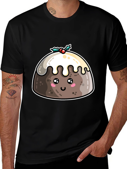Cute Christmas Pudding T-Shirt - Holiday Festive Tee
