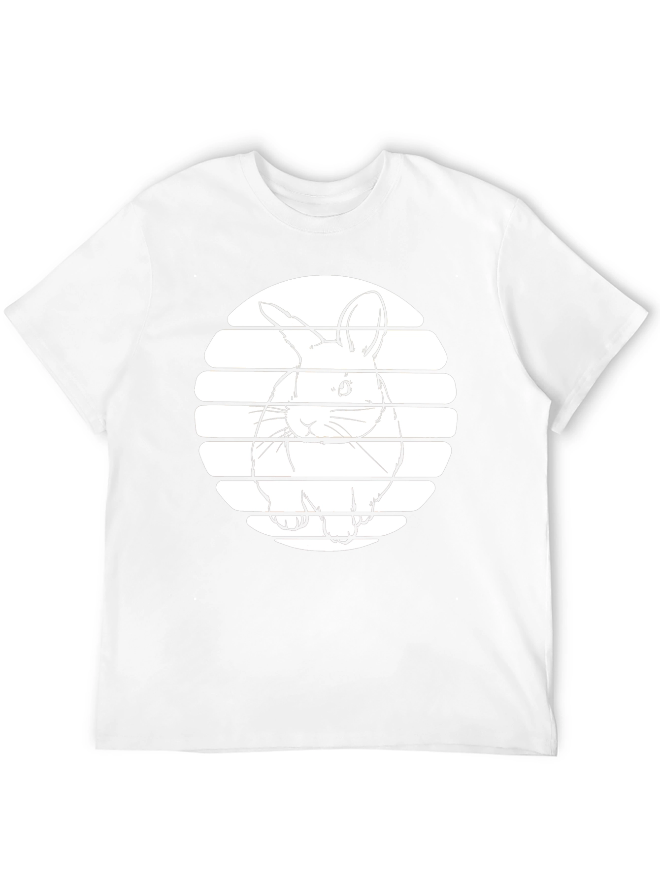 Bunny Silhouette Graphic Tee - Black