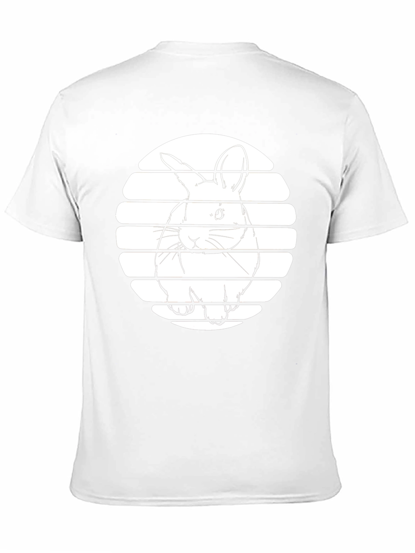 Bunny Silhouette Graphic Tee - Black
