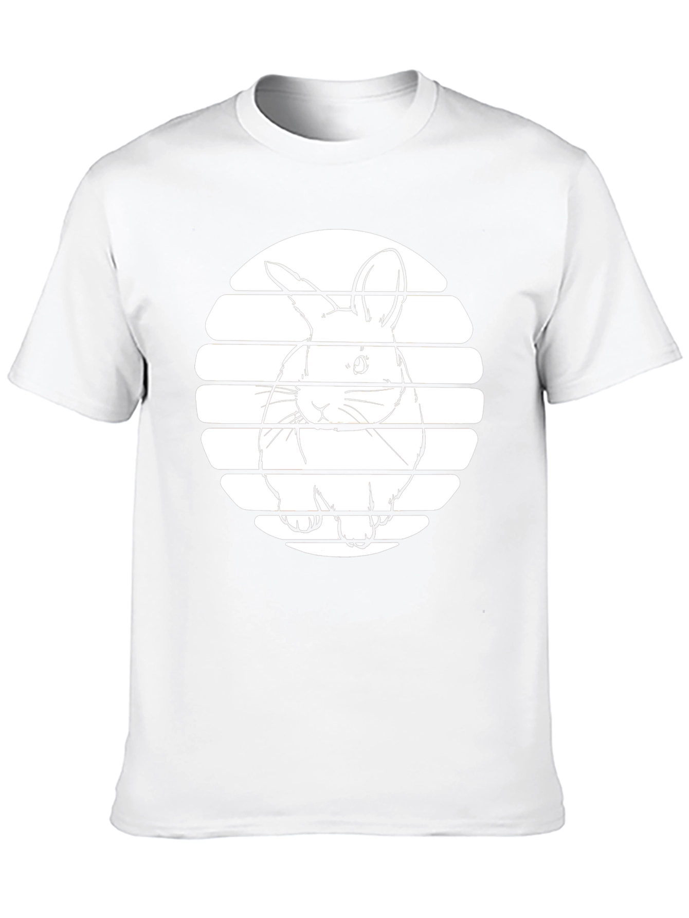Bunny Silhouette Graphic Tee - Black