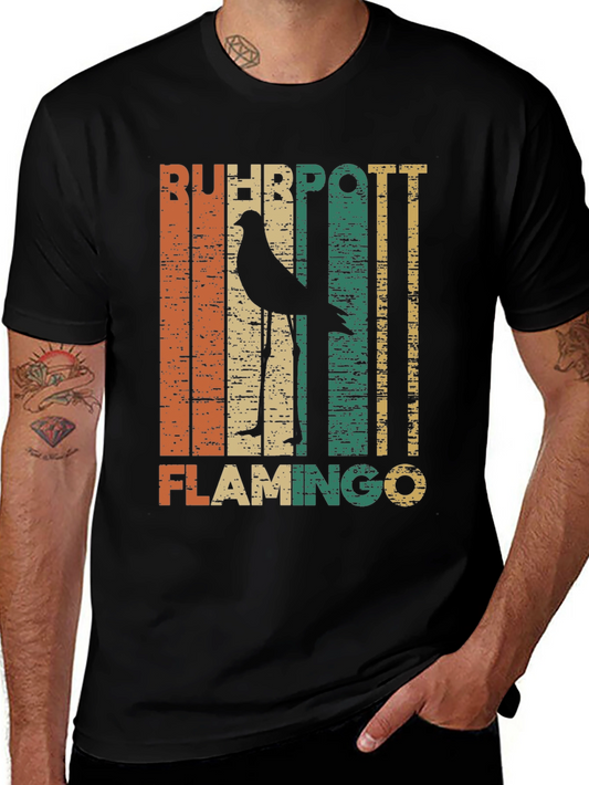 Retro Ruhhpott Flamingo Graphic T-Shirt