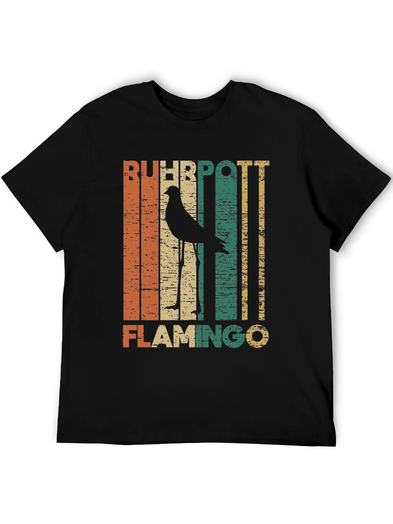 Retro Ruhhpott Flamingo Graphic T-Shirt
