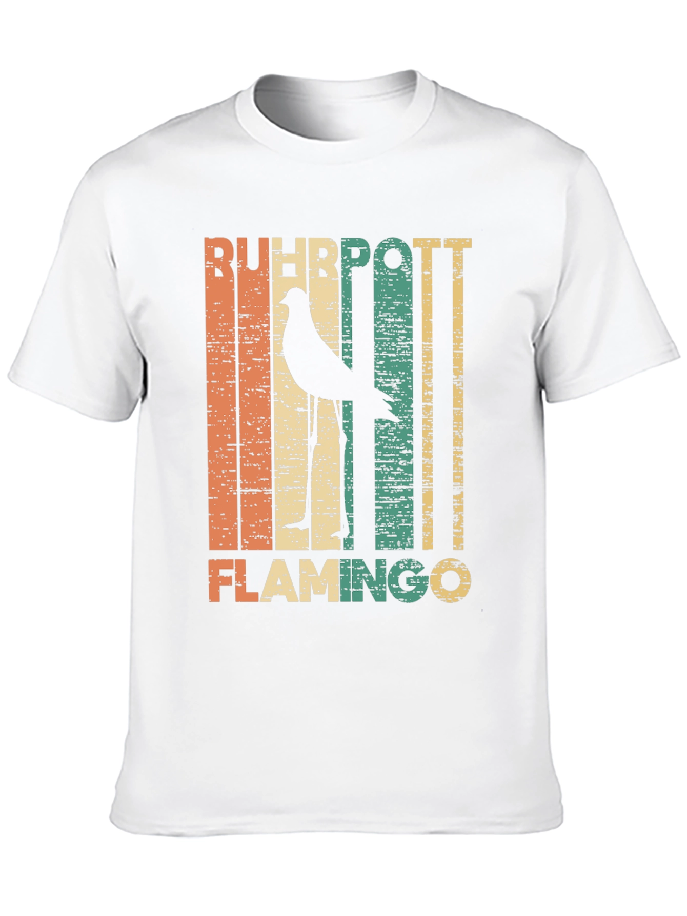 Retro Ruhhpott Flamingo Graphic T-Shirt