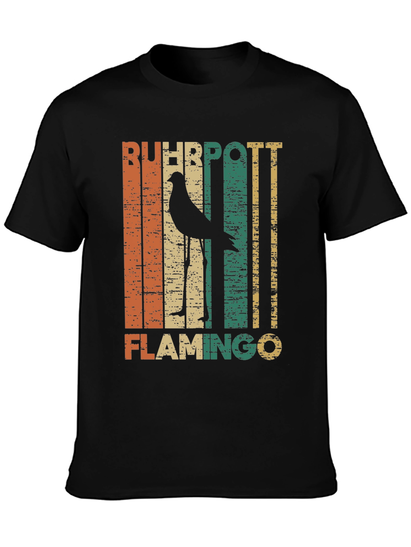 Retro Ruhhpott Flamingo Graphic T-Shirt