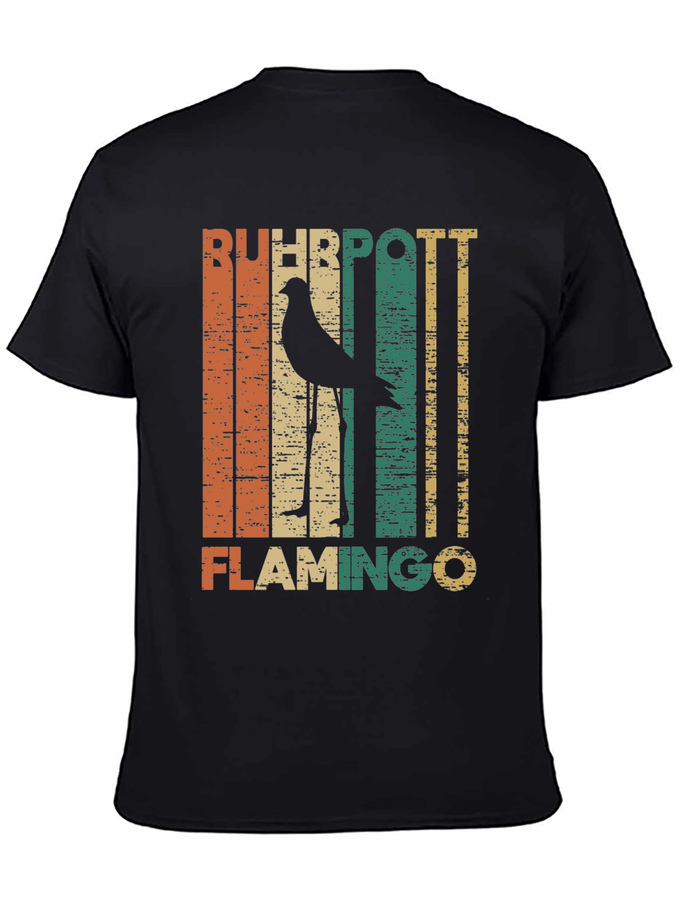Retro Ruhhpott Flamingo Graphic T-Shirt