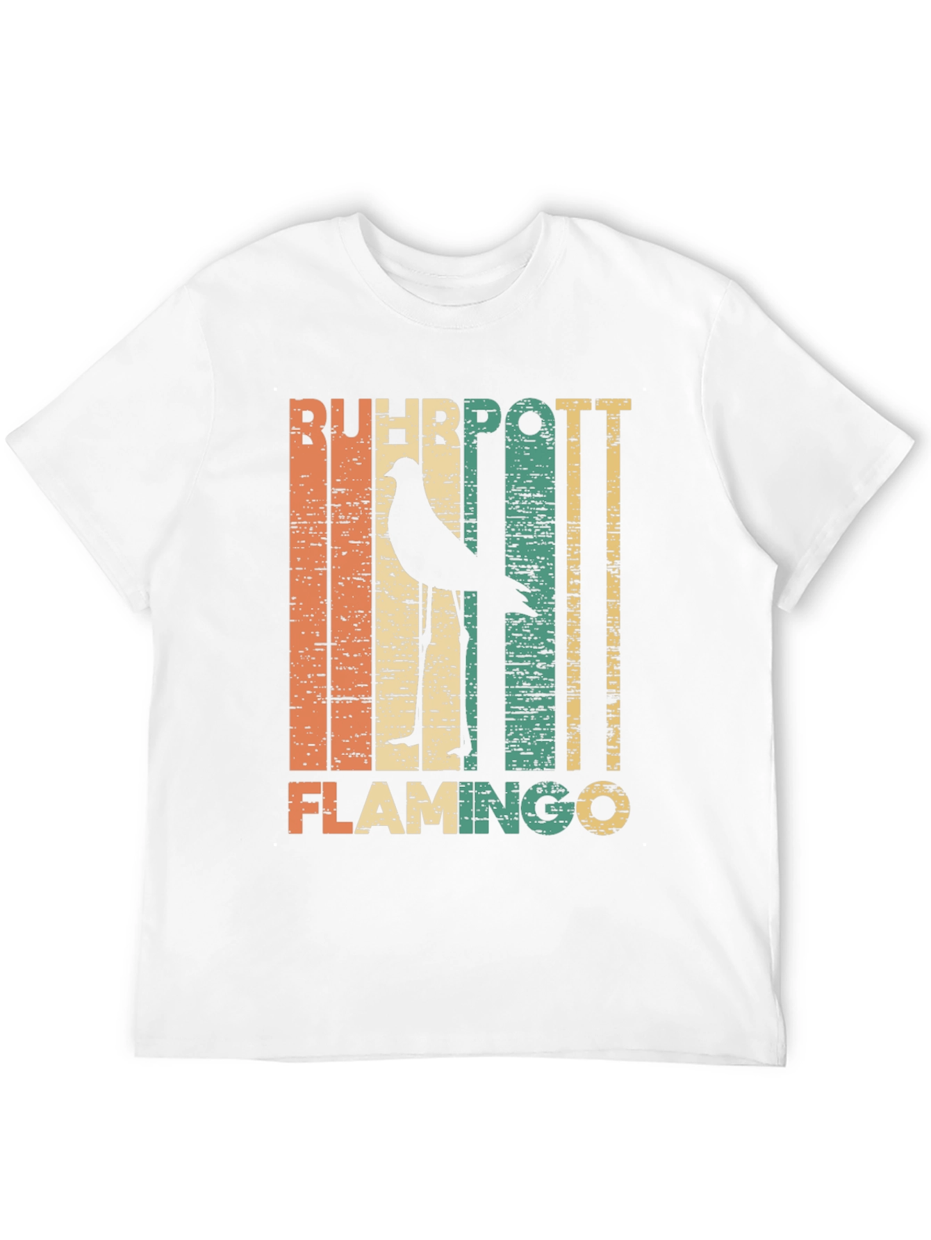 Retro Ruhhpott Flamingo Graphic T-Shirt