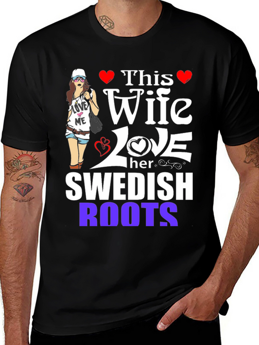 Wife Loves Swedish Roots Graphic Tee