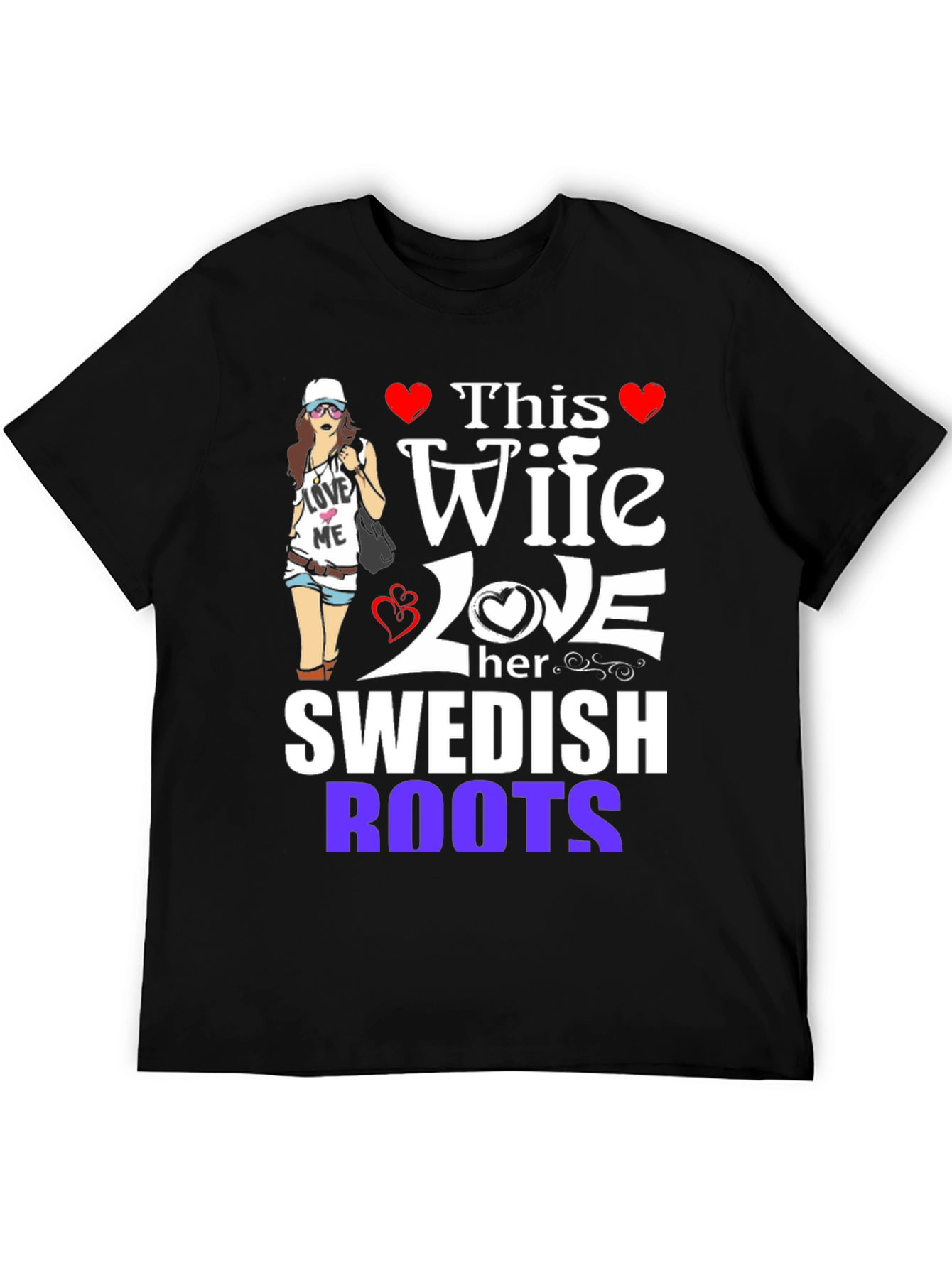 Wife Loves Swedish Roots Graphic Tee