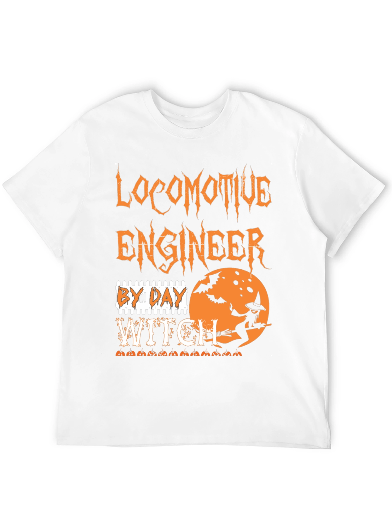 Locomotive Engineer Halloween Witch T-Shirt