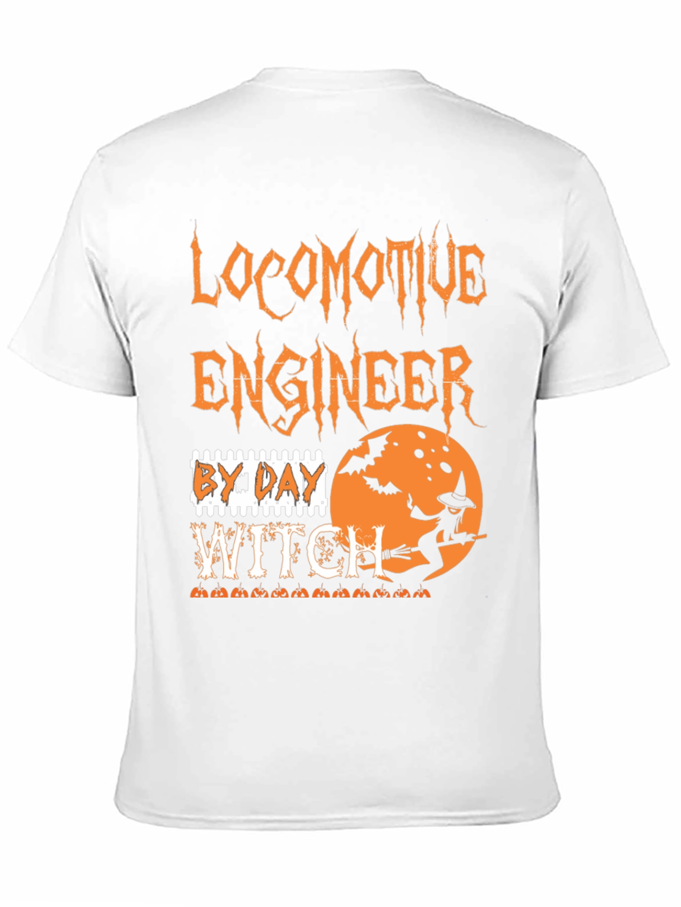 Locomotive Engineer Halloween Witch T-Shirt