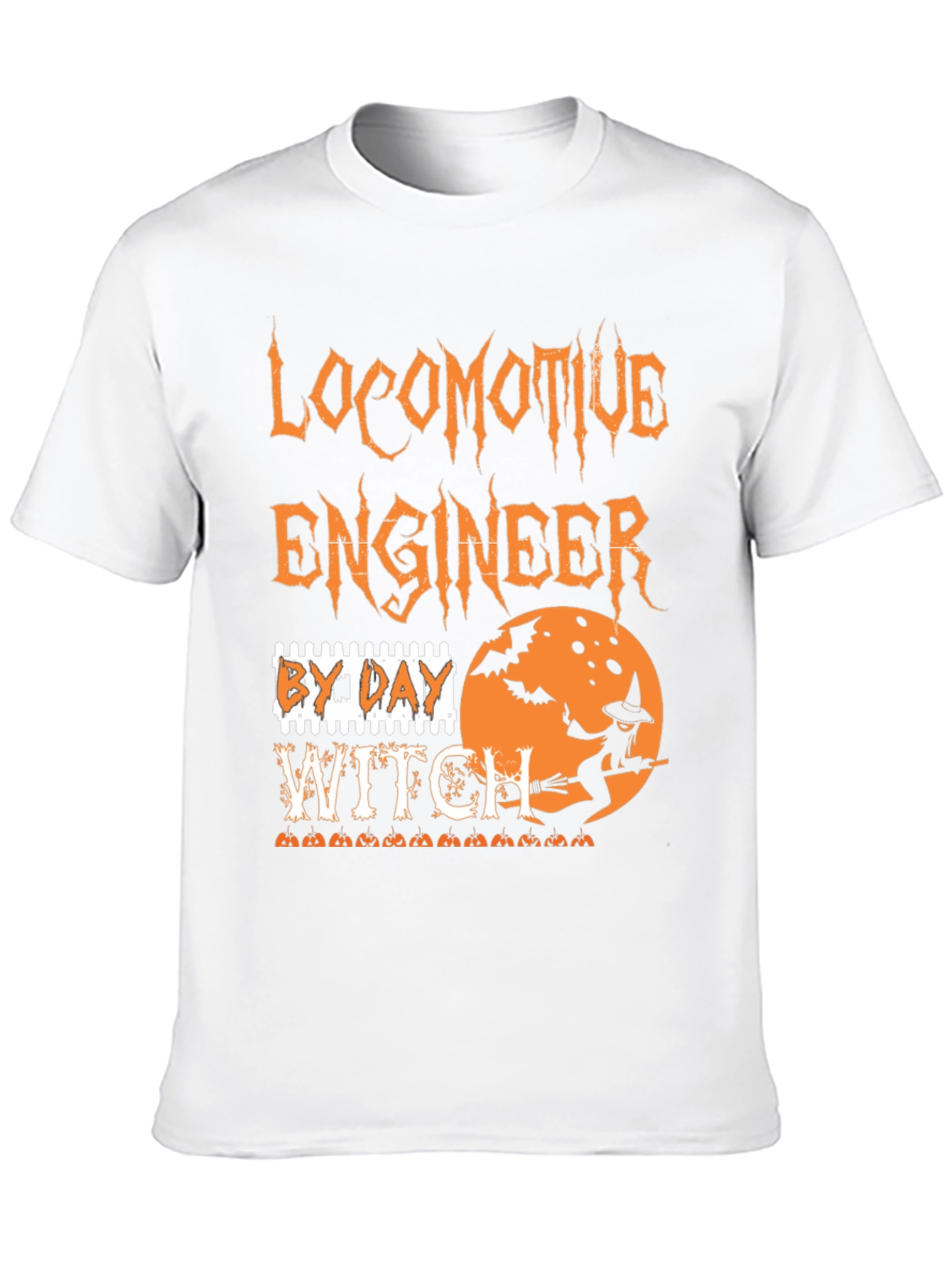 Locomotive Engineer Halloween Witch T-Shirt
